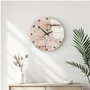 Wallity Huhu343 Reloj de Pared Decorativo de Cristal 40 x 40 cm
